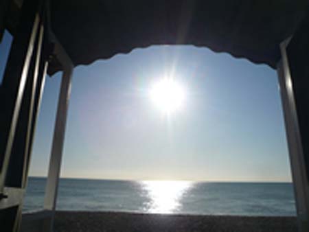 Beach hut January 2009